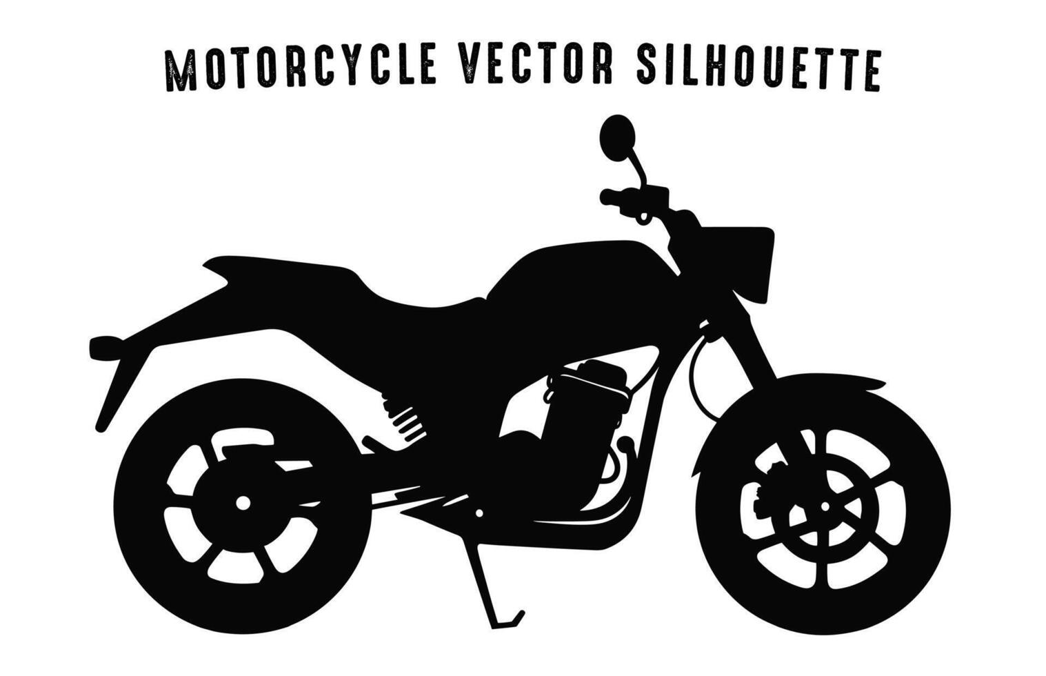 motorcykel silhuett vektor svart och vit isolerat på en vit bakgrund, motorcykel silhuett ClipArt