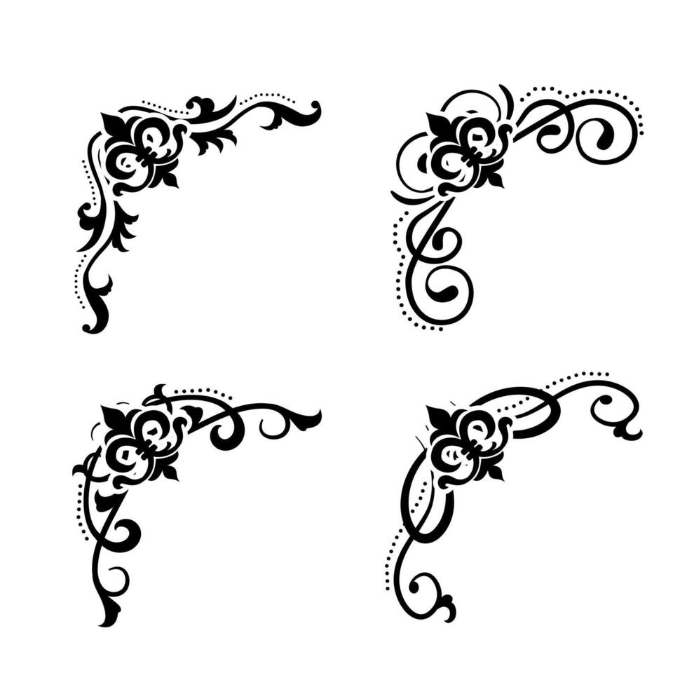 text separator barock dekorera delare bok typografi prydnad design element årgång skilje former gräns illustration vektor