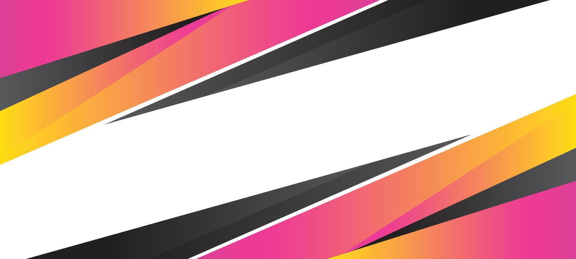 abstrakt bunt geometrisch Stil Banner mit Text Raum vektor