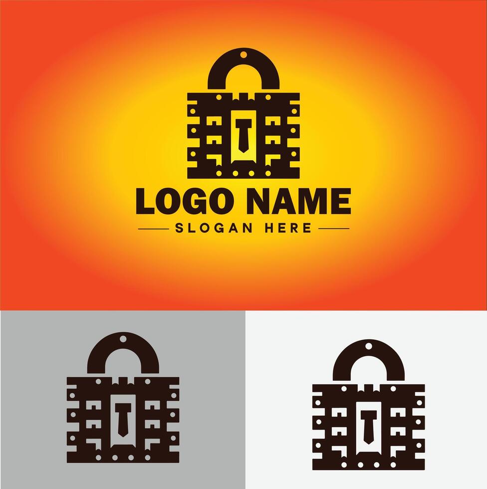 låsa ikon logotyp säkerhet säkerhet skydd vektor för företag varumärke ikon låsa logotyp mall