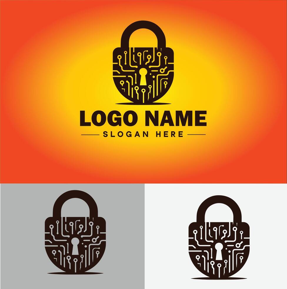 sperren Symbol Logo Sicherheit Sicherheit Schutz Vektor zum Geschäft Marke Symbol sperren Logo Vorlage