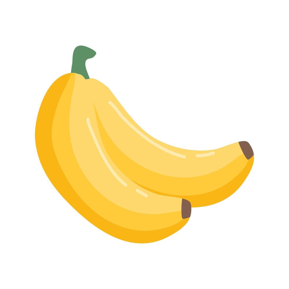 söt banan frukt klistermärke illustration vektor