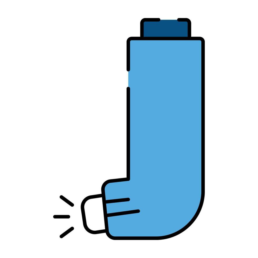 ein perfekt Design Symbol von Asthma Pumpe vektor