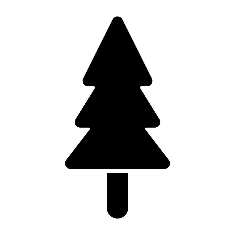 modern design ikon av barrträd träd vektor