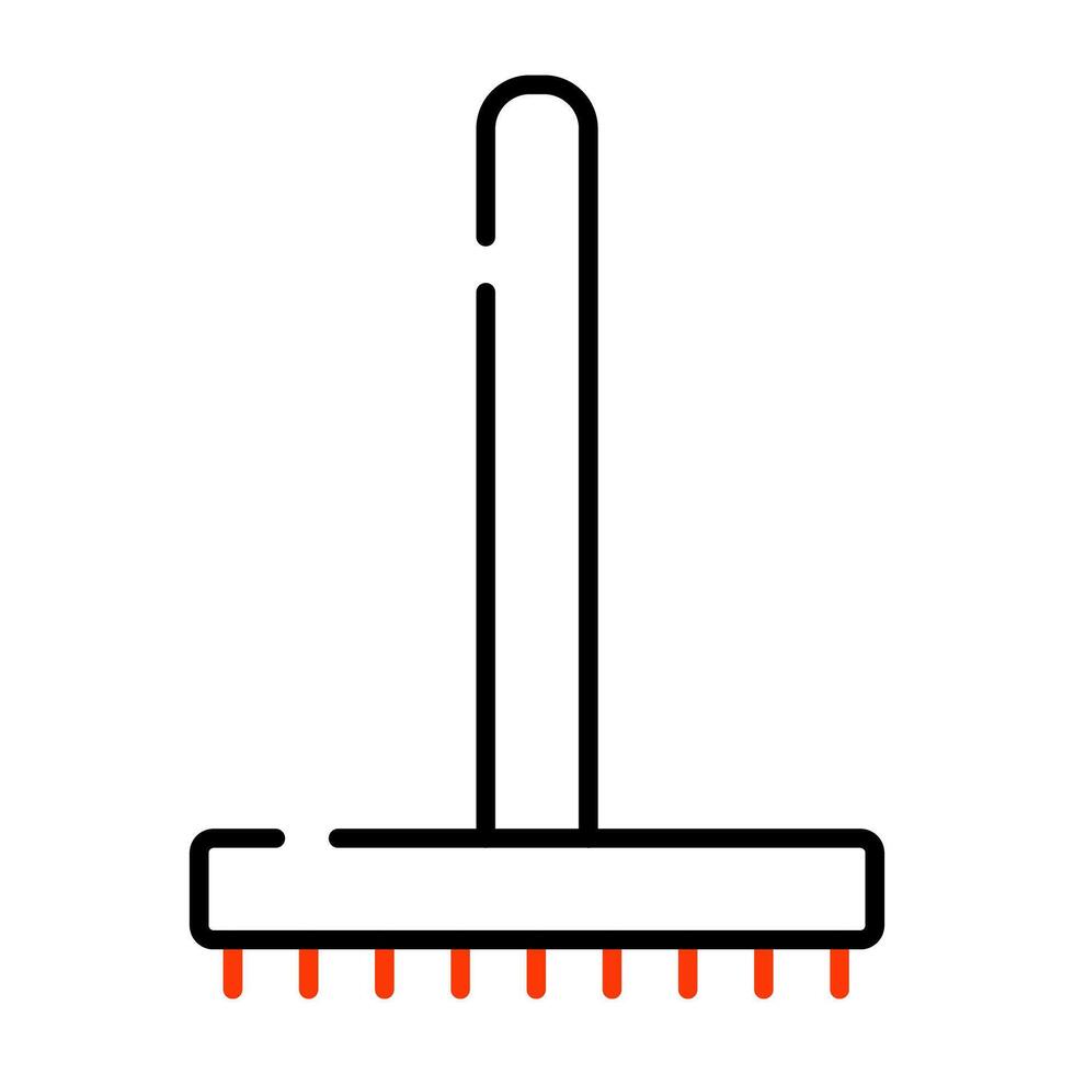 ett redigerbar design ikon av trädgårdsarbete gaffel vektor