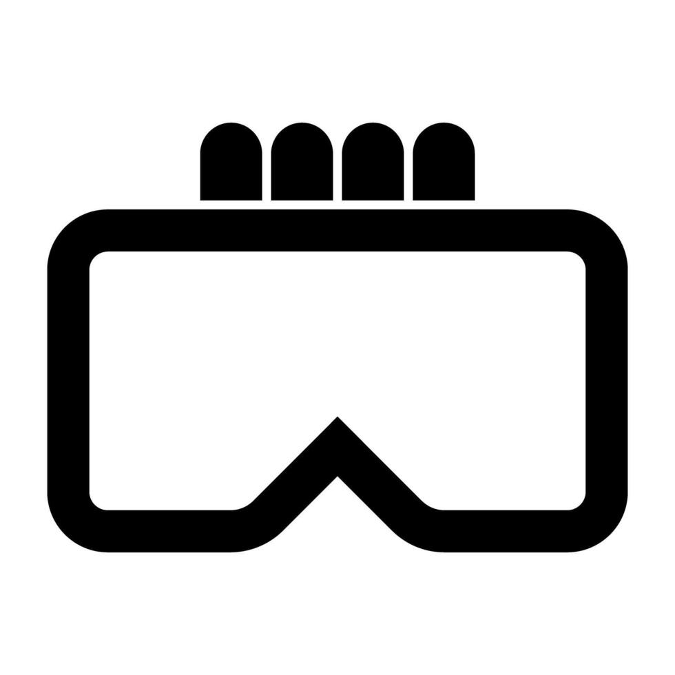 ein editierbar Design Symbol von Brille vektor