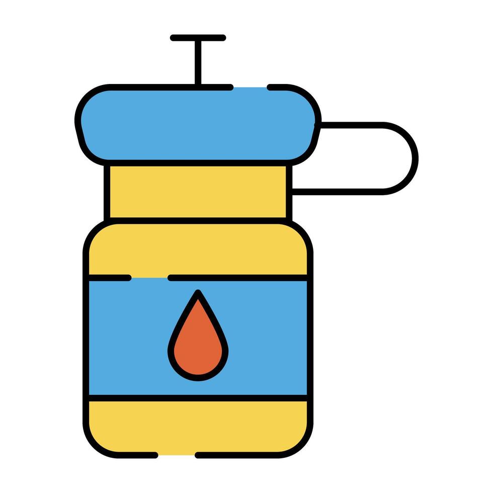 ein einzigartig Design Symbol von Wasser Flasche vektor