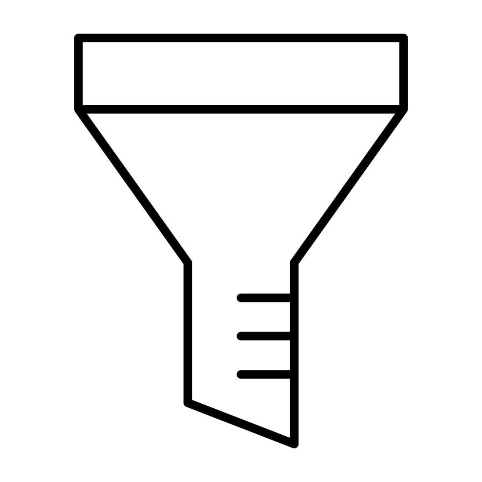 en modern design ikon av tratt vektor