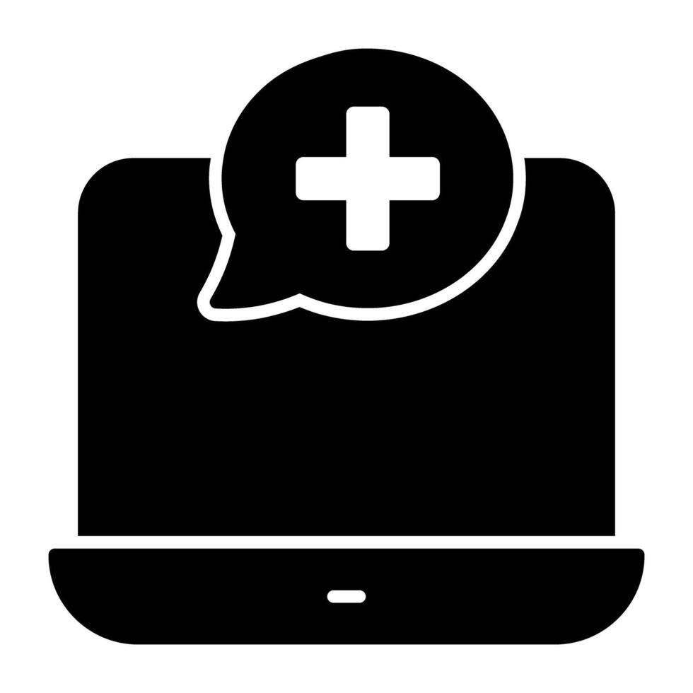 modisch Design Symbol von online Gesundheitswesen vektor