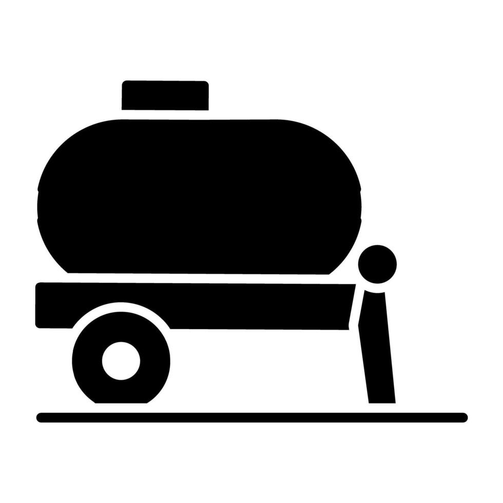 ett redigerbar design ikon av olja tankfartyg vektor