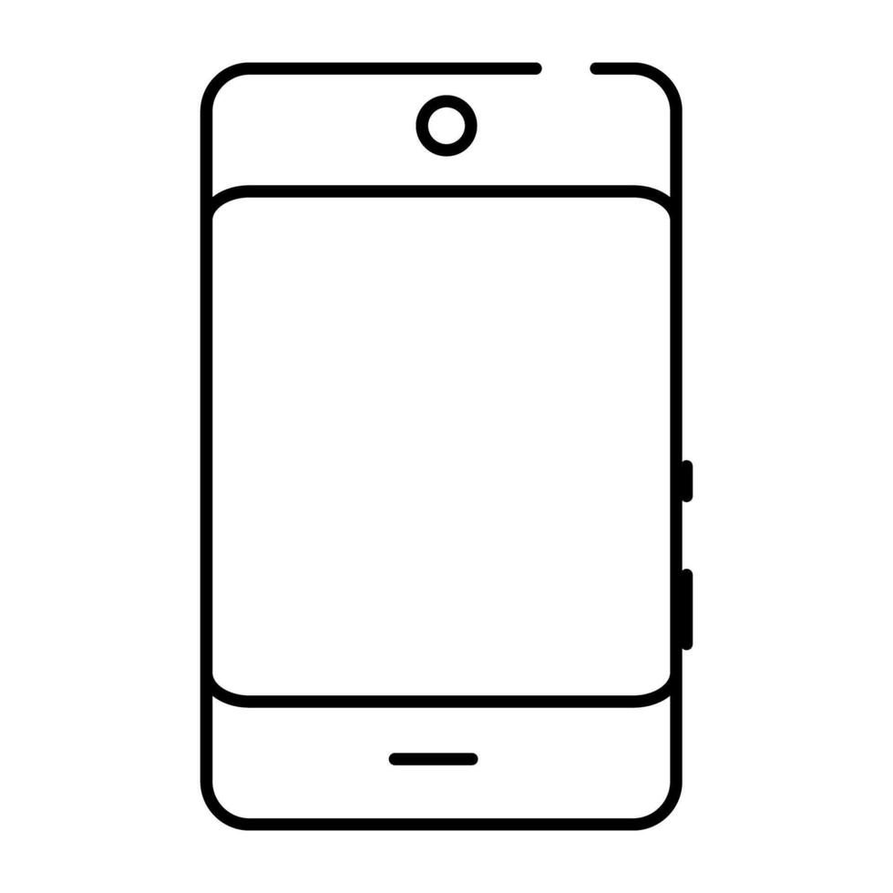 en modern teknologi ikon av mobil telefon vektor
