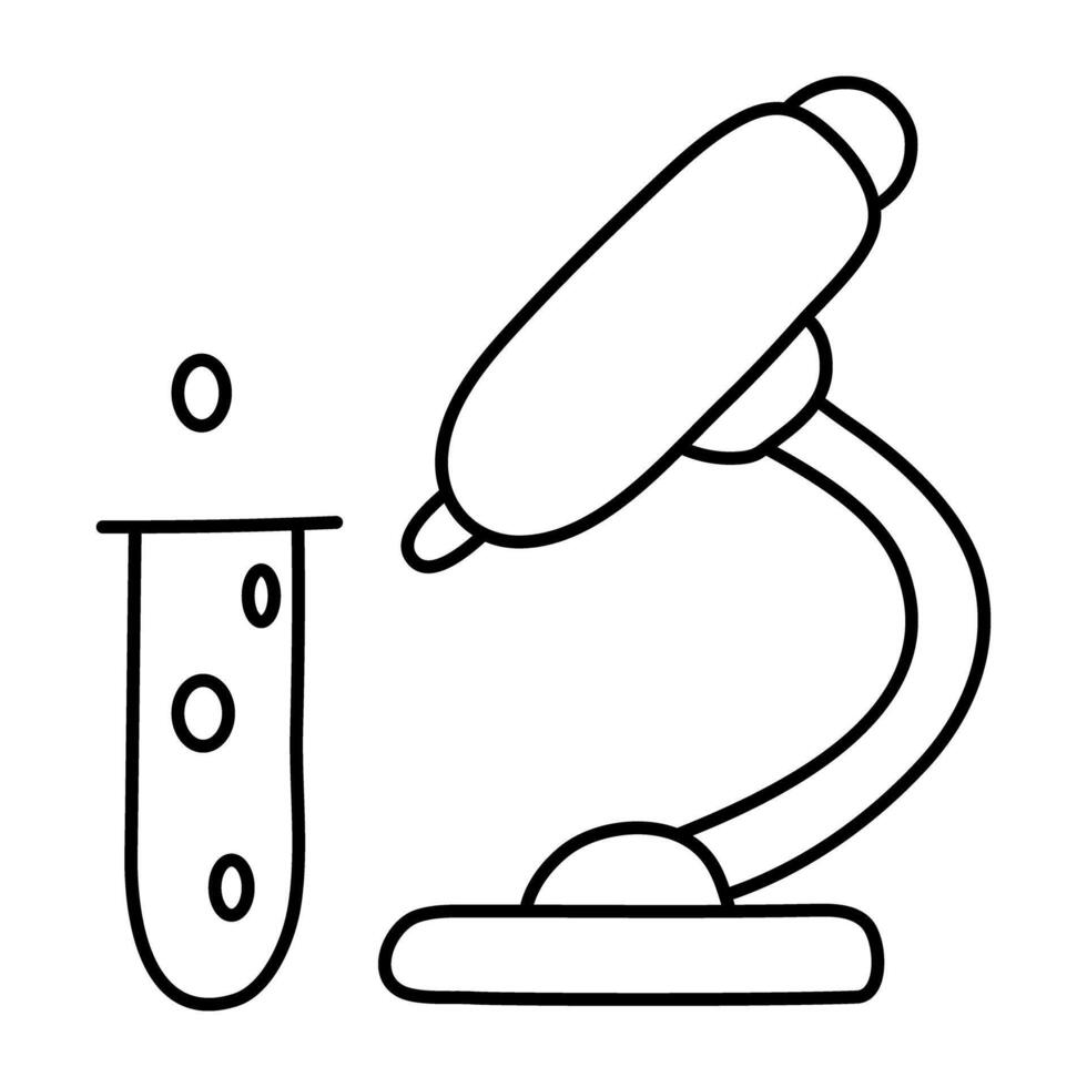 ein modisch Design Symbol von Mikroskop vektor