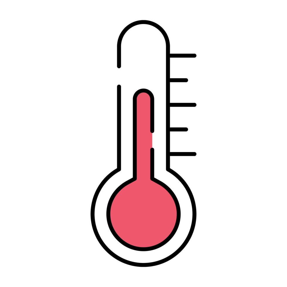 ein Temperatur Spur Symbol, eben Design von Thermometer vektor