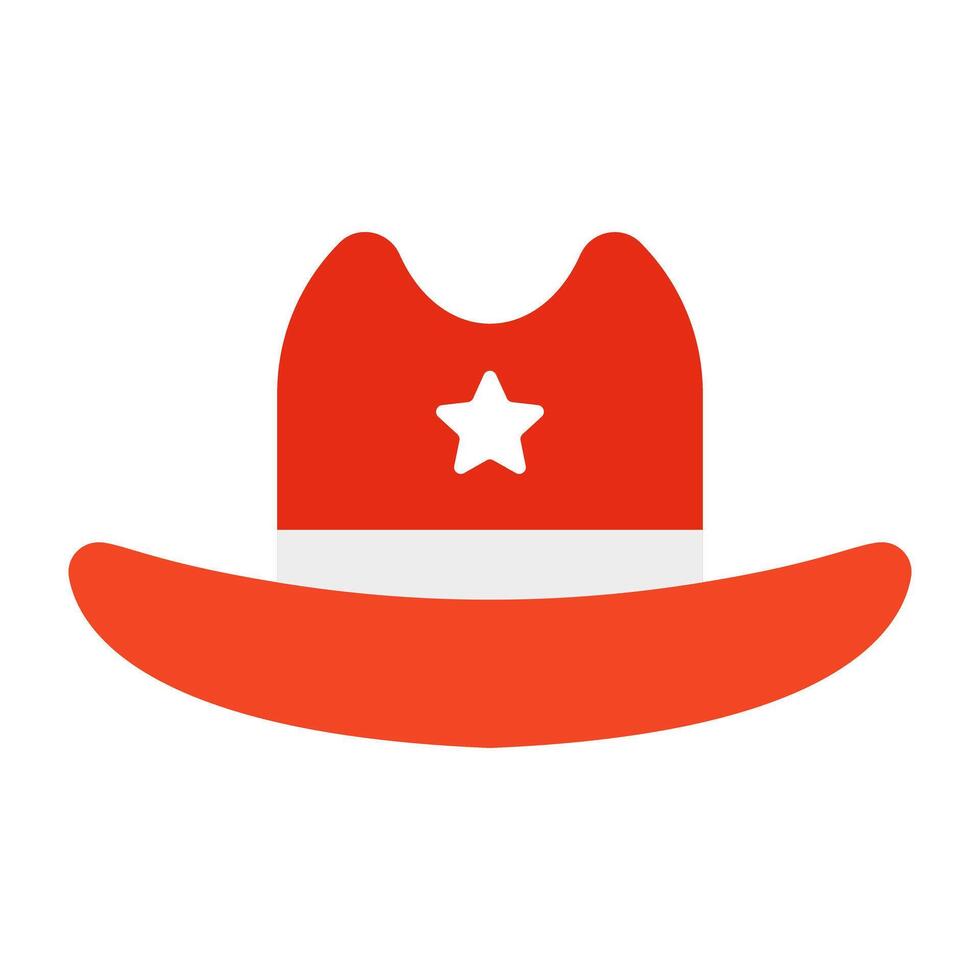 ein einzigartig Design Symbol von Cowboy Hut vektor