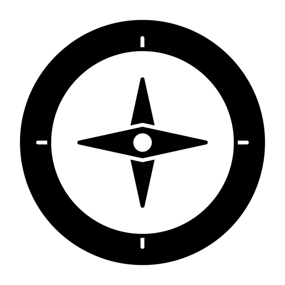 ein magnetisch Werkzeug Symbol, Vektor Design von Windrose