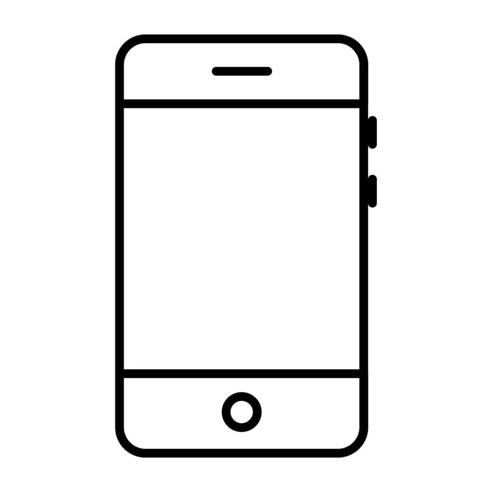 ein modern Design Symbol von Handy, Mobiltelefon Telefon vektor