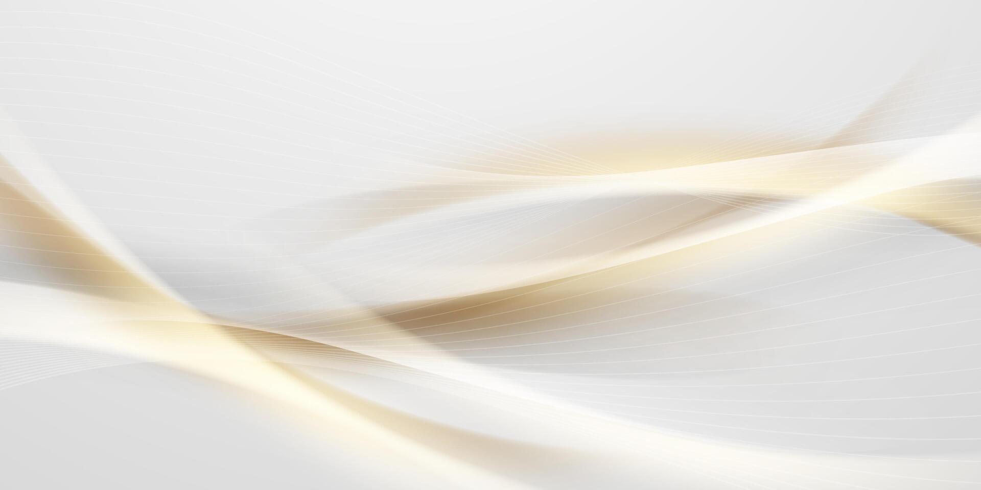 skön abstrakt vektor illustration vit bakgrund med lyxig gyllene element