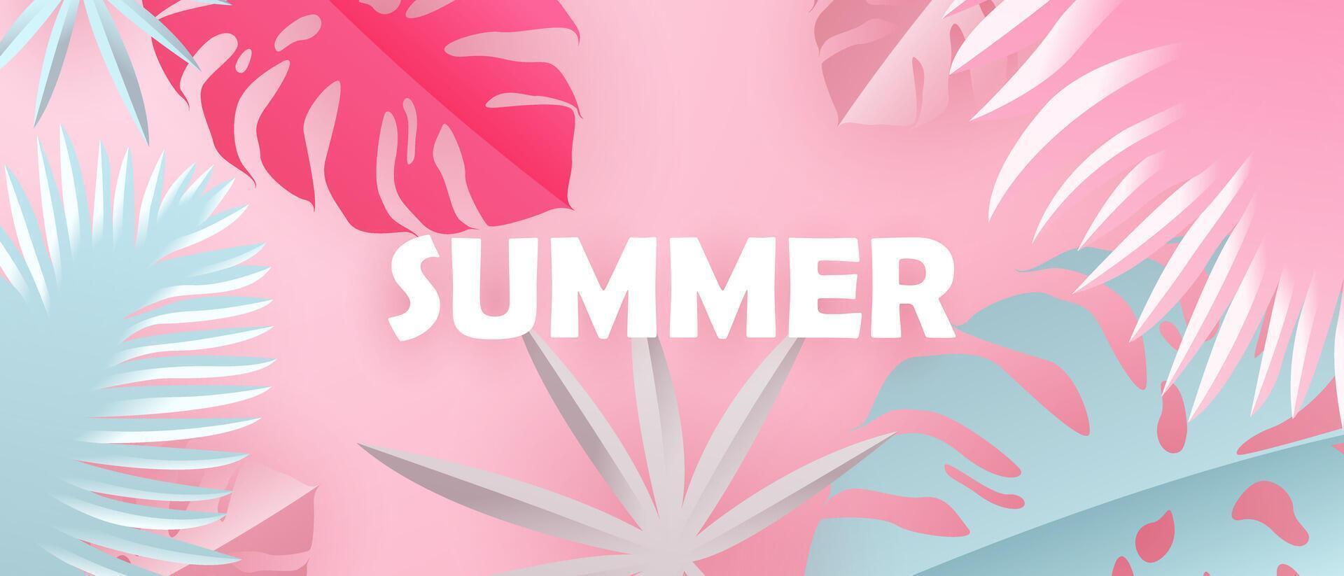 modern Design Sommer- Banner Hintergrund Vektor Illustration