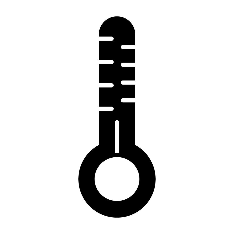 ein Temperatur Indikator Symbol, solide Design von Thermometer vektor