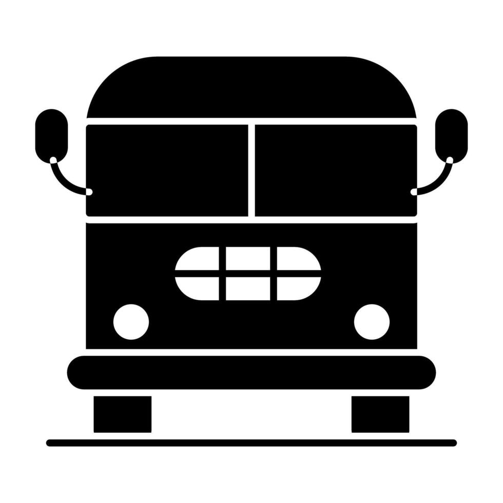 en kreativ design ikon av buss vektor