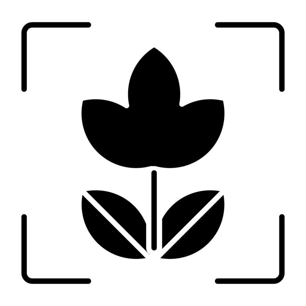 ett ikon design av blad fokus vektor
