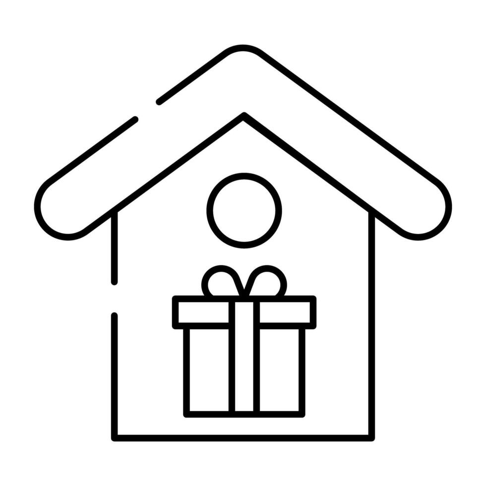 ein Symbol Design von Zuhause Geschenk vektor