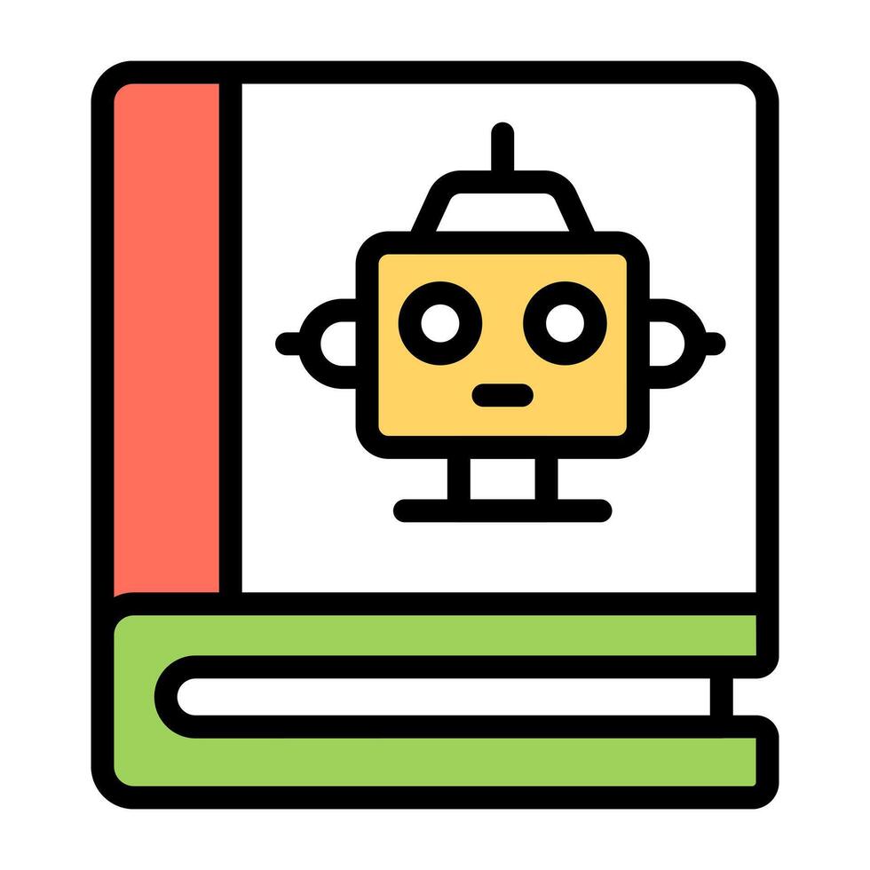 trendig design ikon av robot utbildning vektor