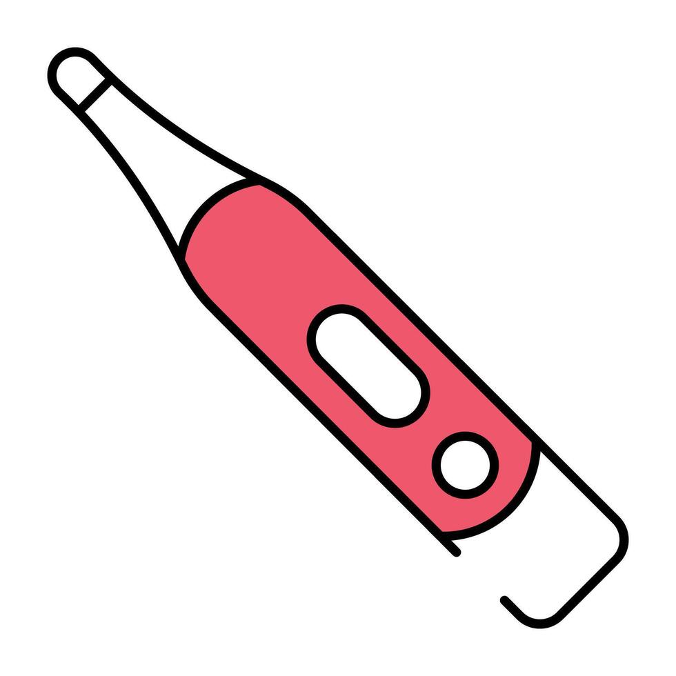 ein Temperatur Spur Symbol, eben Design von Digital Thermometer vektor