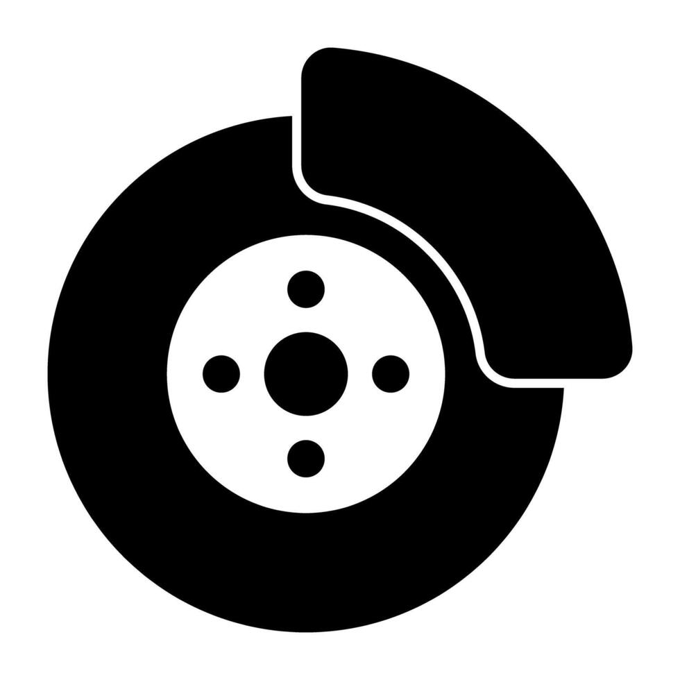 modern design ikon av skiva broms vektor