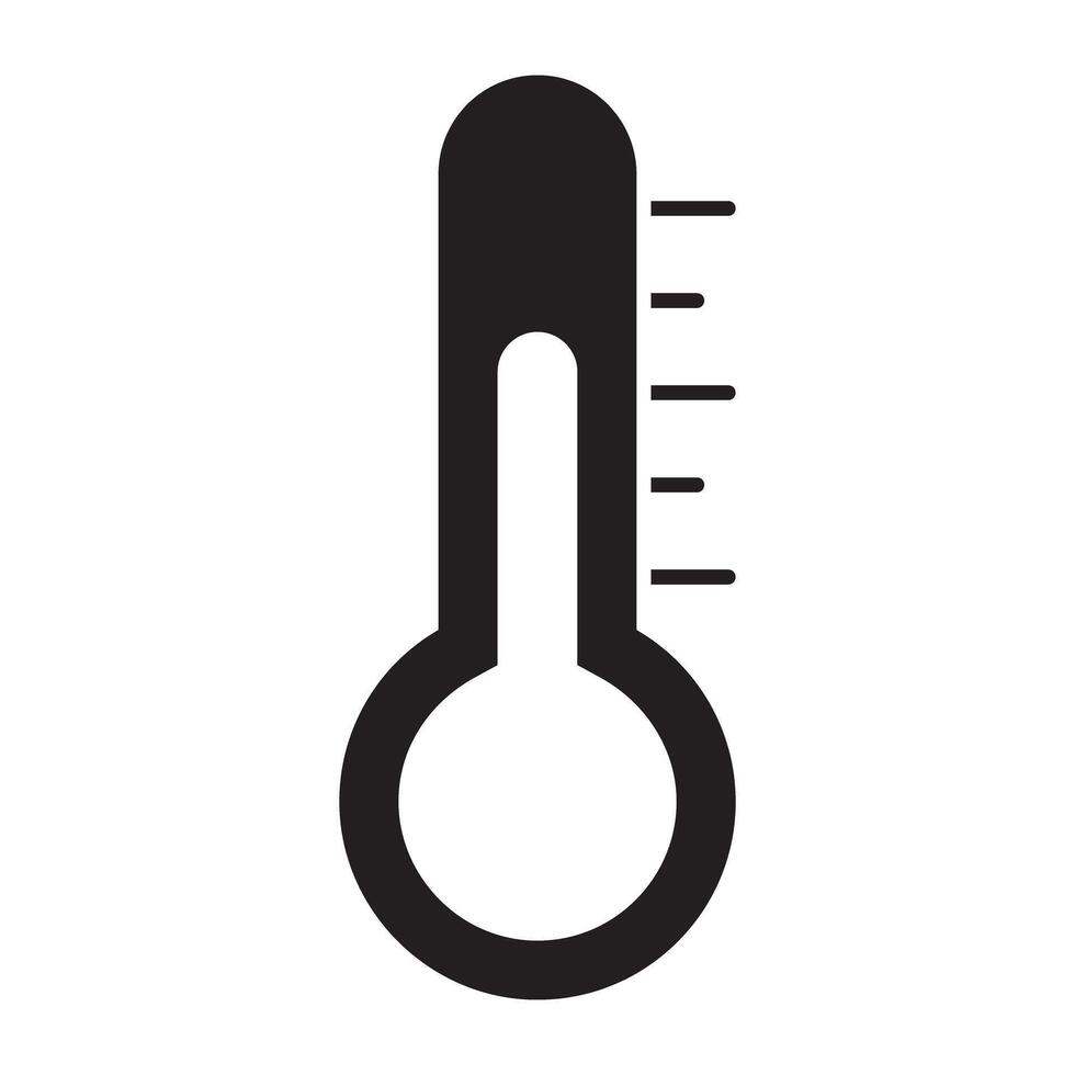 ein Temperatur Spur Symbol, solide Design von Thermometer vektor