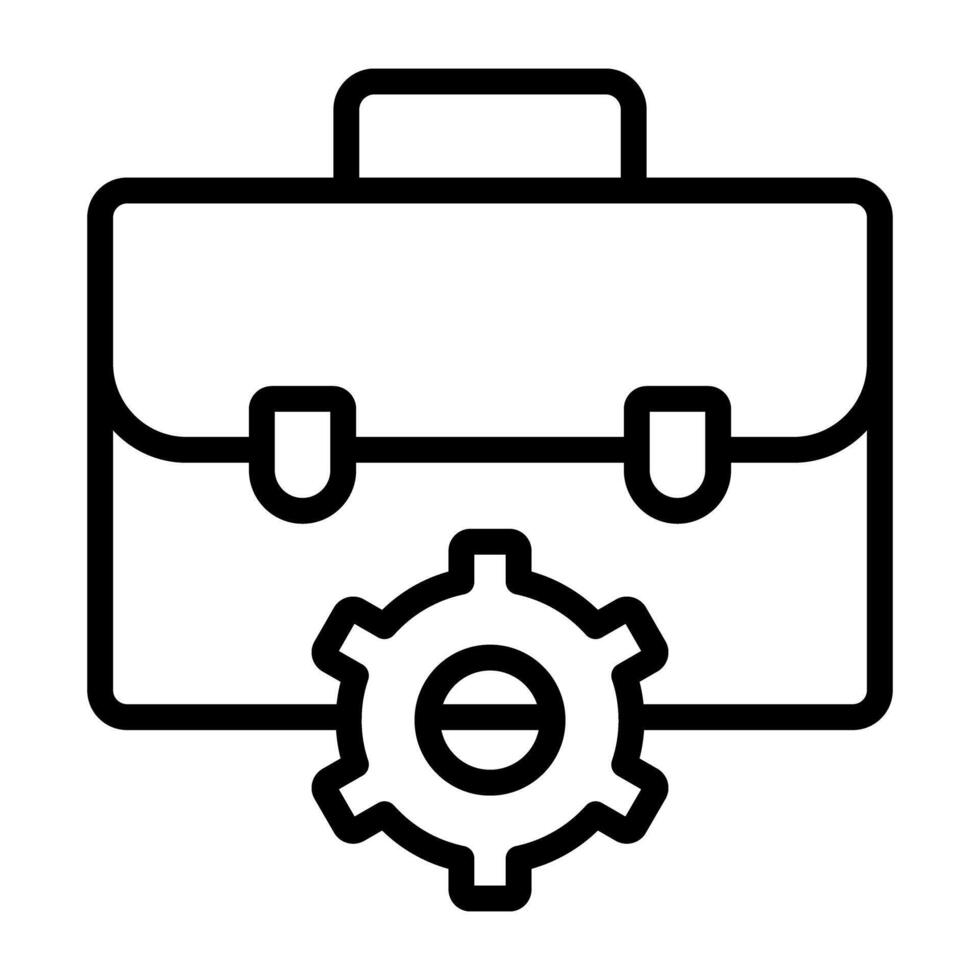 ein Icon-Design von Business-Tasche, Aktenkoffer-Vektor vektor