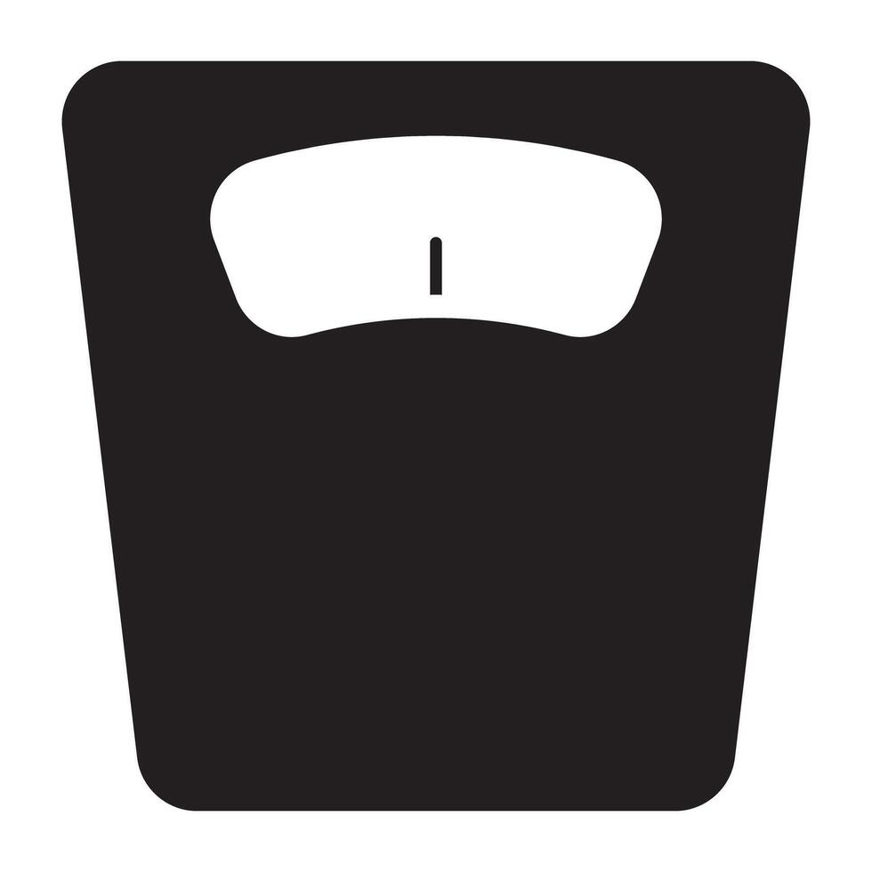 Symbol von Gewicht Skala, editierbar Vektor