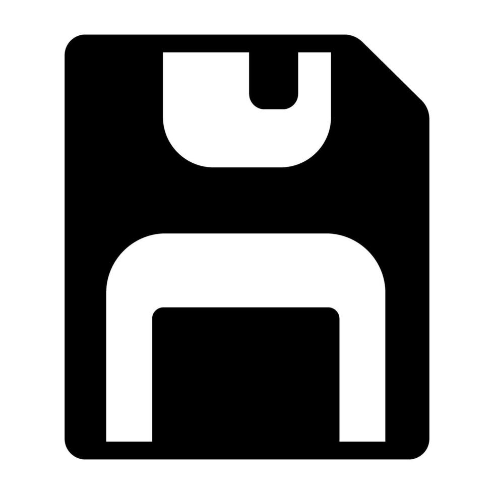 Diskette Platte Symbol, editierbar Vektor