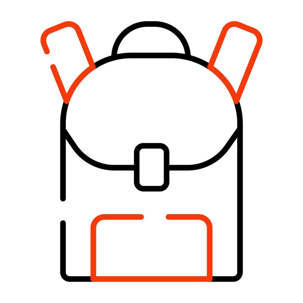 en trendig vektor design av ryggsäck