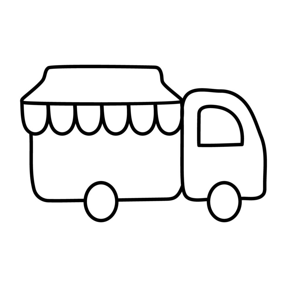 premie design ikon av leverans lastbil vektor