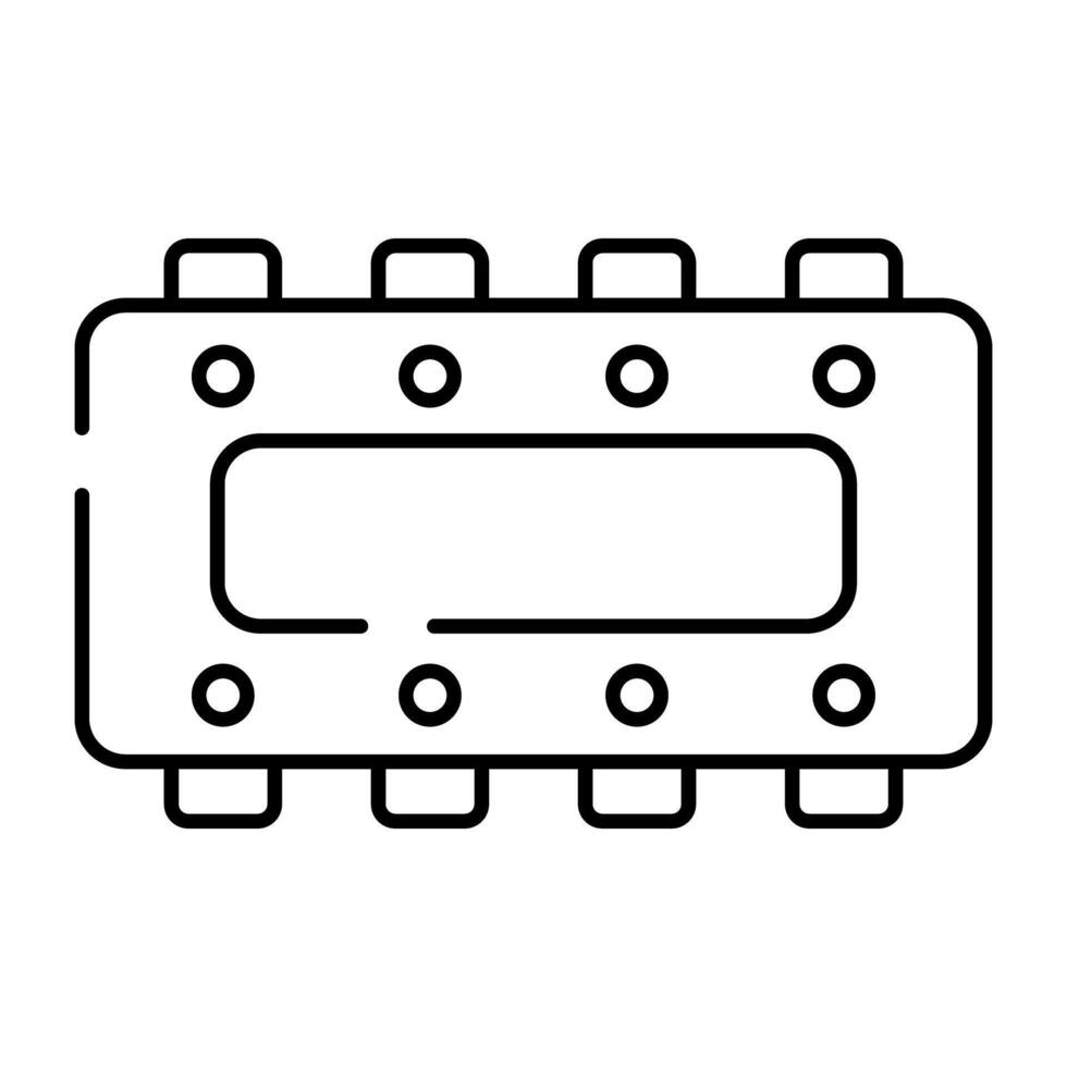 ein Computer RAM Symbol, editierbar Vektor