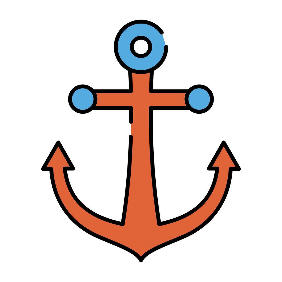 ein Symbol Design von Anker vektor