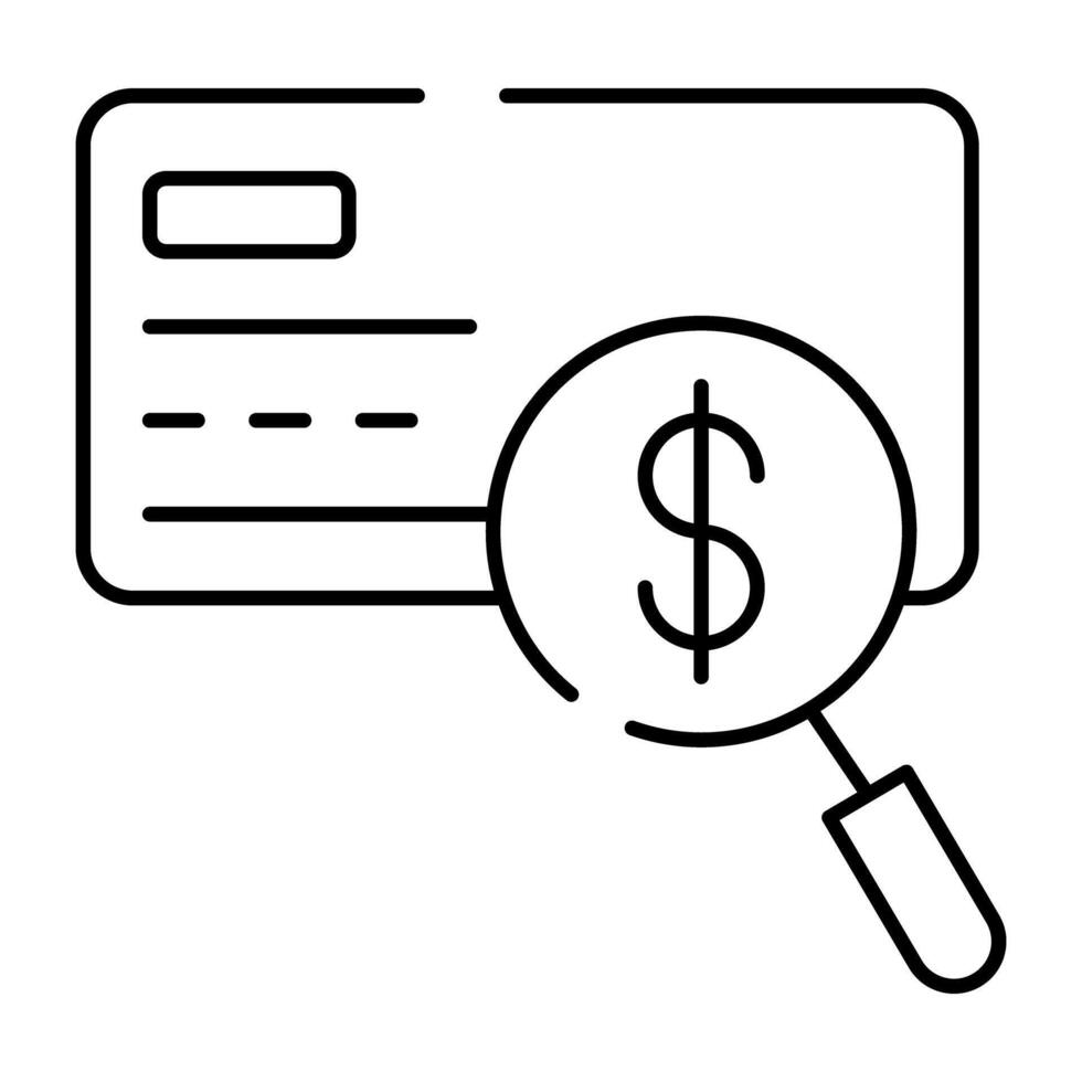 ein Symbol Design von Suche Dollar vektor