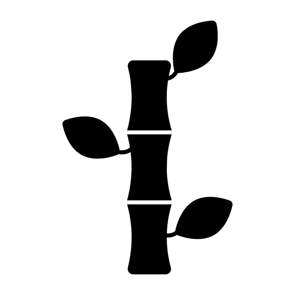 ein editierbar Design Symbol von Bambus Stock vektor