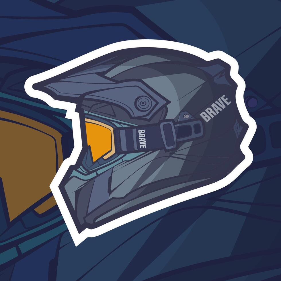 motorcykel hjälm vektor illustration, hjälm motorcykel i en begrepp platt illustration design med isolerat bakgrund