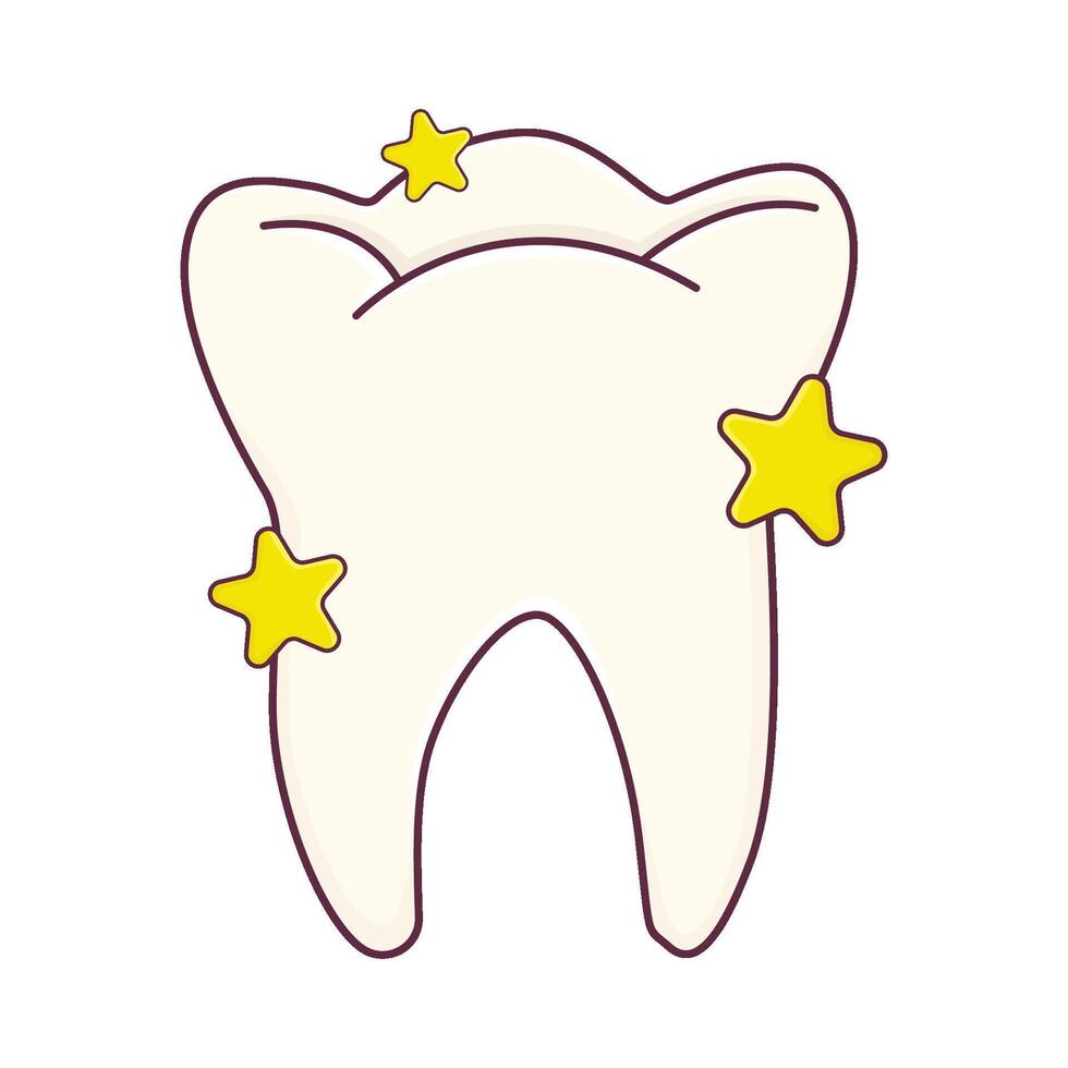 Abbildung des Zahns vektor