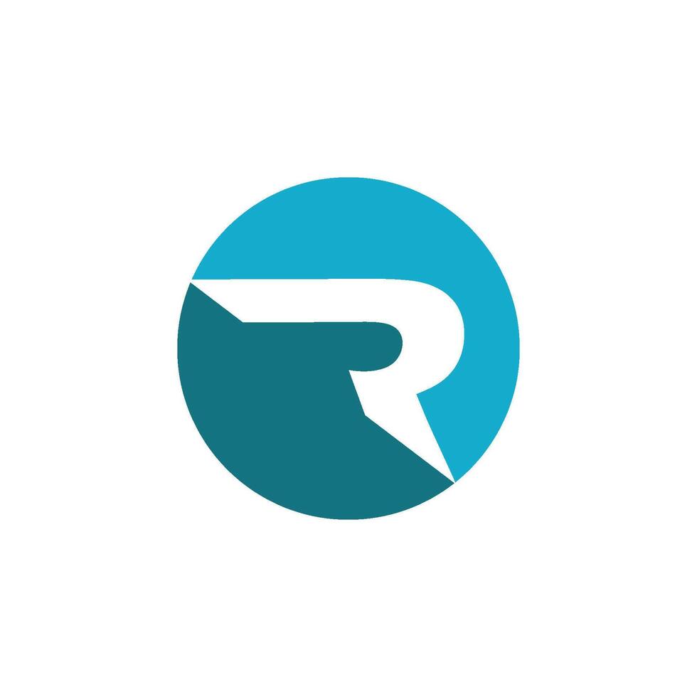 r Brief Logo Symbol vektor