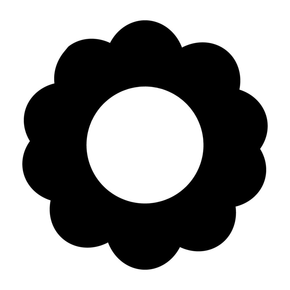 ein schön Blume Symbol, editierbar Vektor