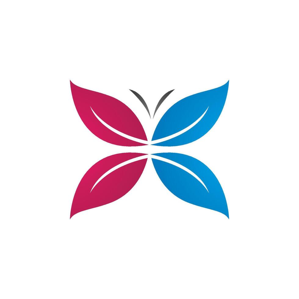Schönheit Schmetterling Logo Symbol vektor
