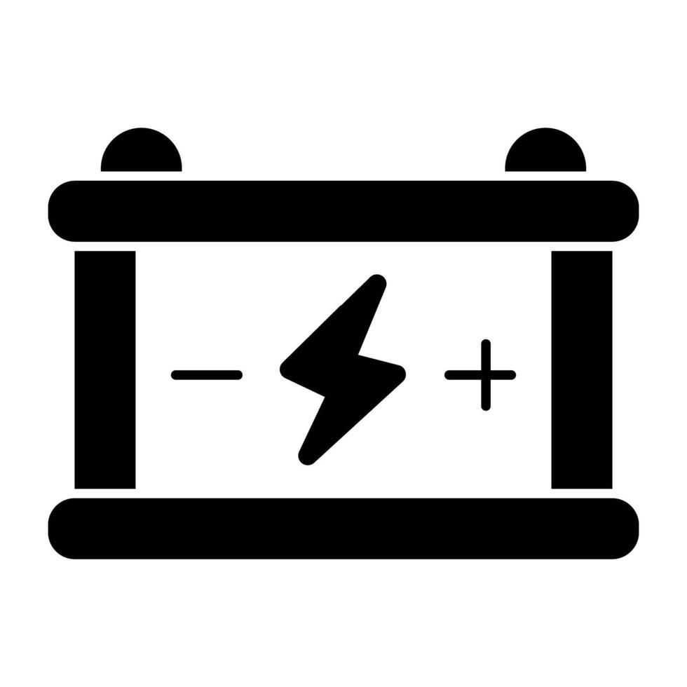 ein einzigartig Design Symbol von Auto Batterie vektor