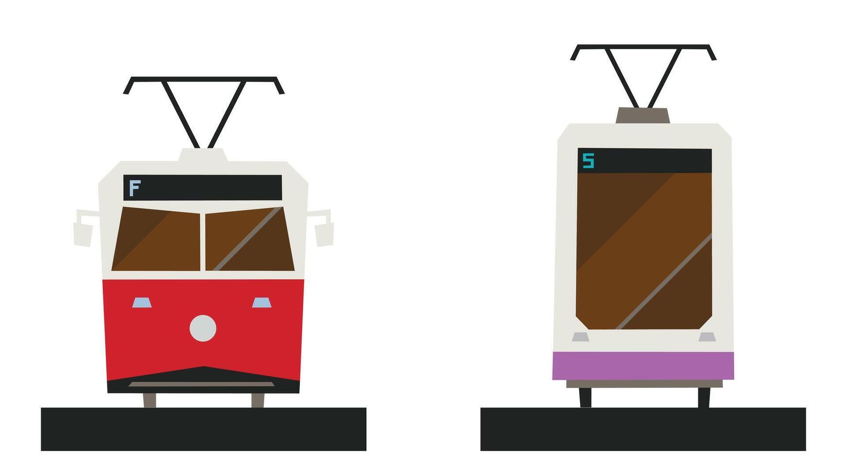 Öffentlichkeit Transport Dienstleistungen Innerhalb das Stadt zum Passagiere Vektor Illustration