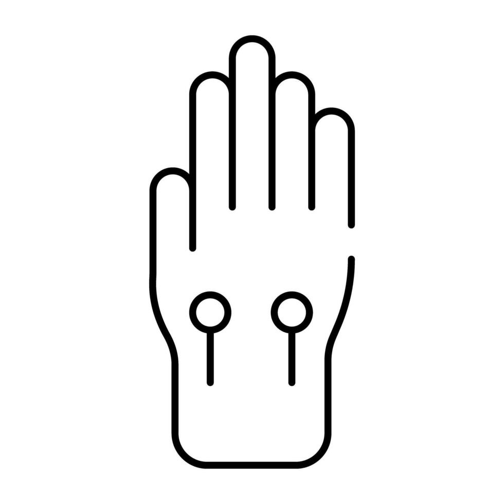 ein modern Technologie Symbol von vr Handschuh vektor