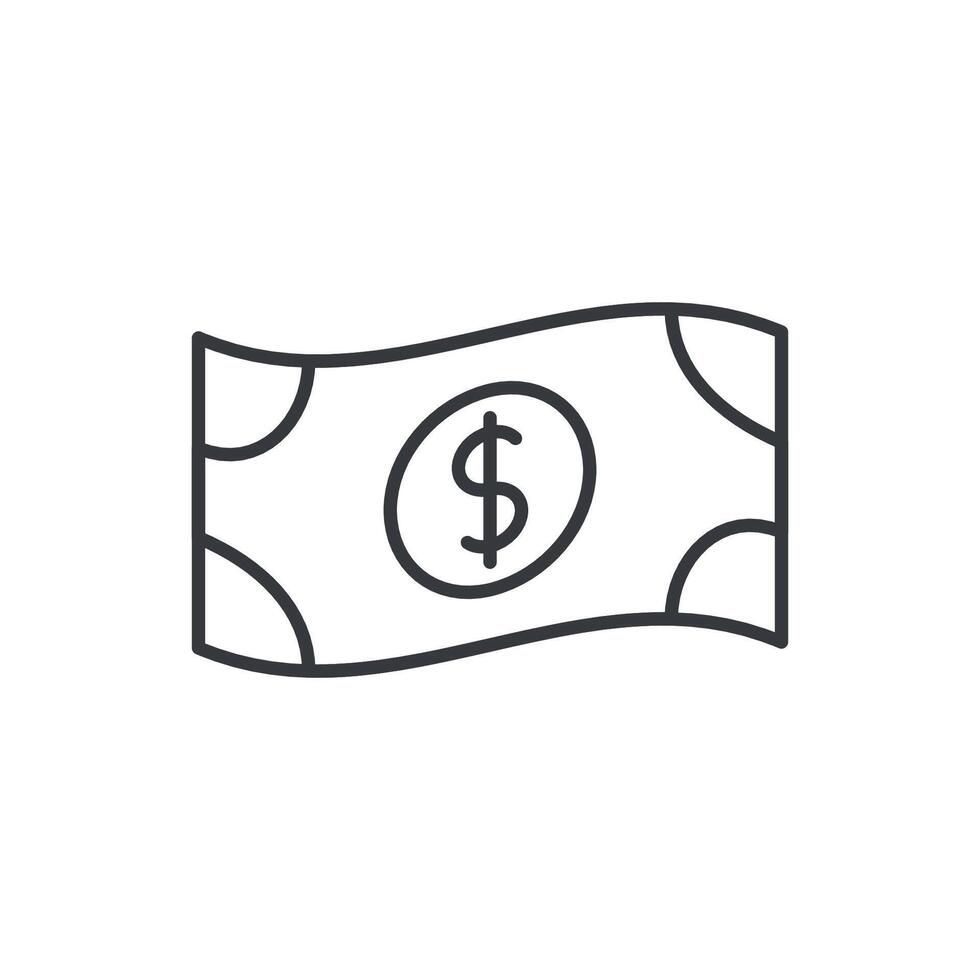 Kasse Symbol Dollar unterzeichnen. Währung Symbol, Geld Symbol, Kasse Symbol, Dollar Symbol vektor