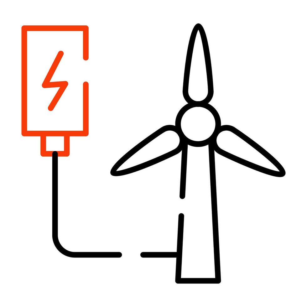 ein Prämie herunterladen Symbol von Turbine Energie vektor