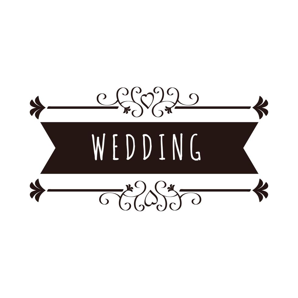 Hochzeitsband-Design vektor